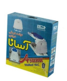 توالت فرنگی دیواری آسانا با قیف ژله ای